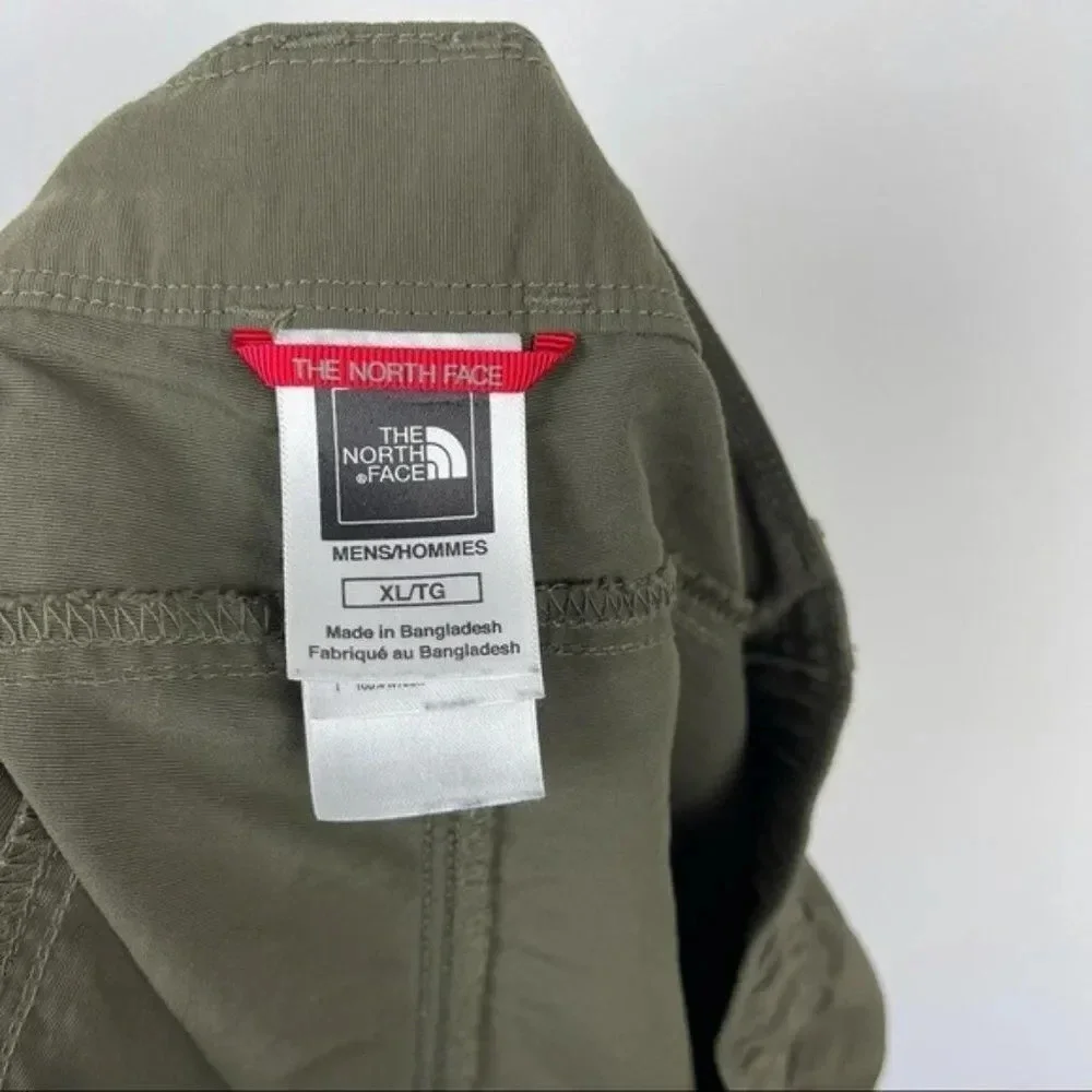 The North Face Olive Green Nylon Cargo Performance Shorts Sz XL Men's